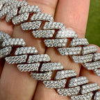 Moissanite Miami Cuban Prong Chain 12mm 22"