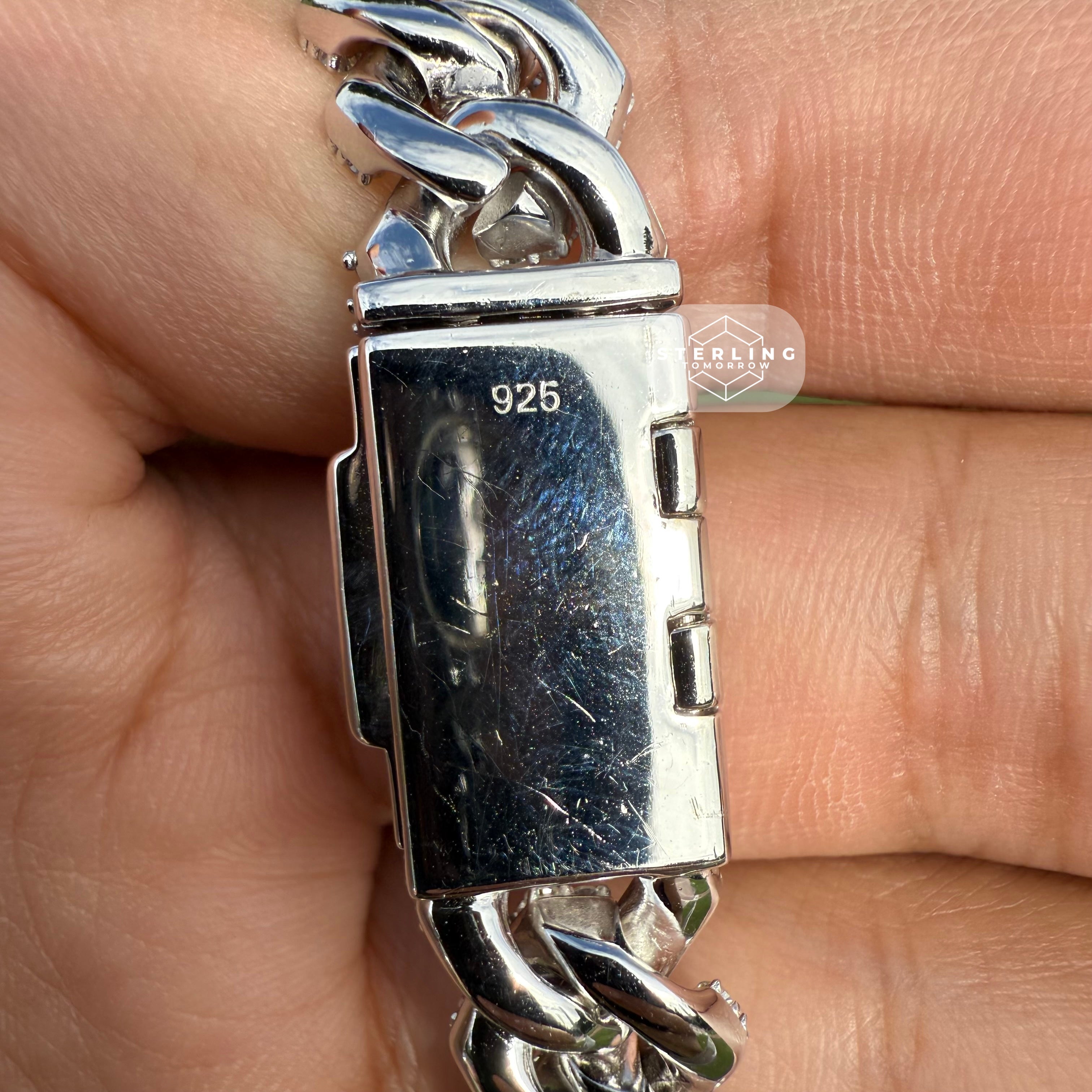 Moissanite Miami Cuban Prong Chain 12mm 22"