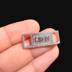 Moissanite 925 Silver CBFW Shoe Lace Tag