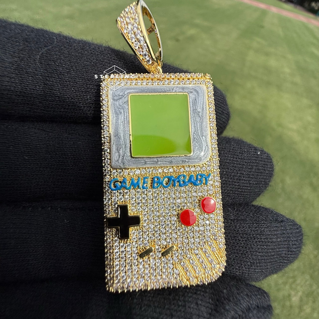 Retro Gaming Iced Out Pendant