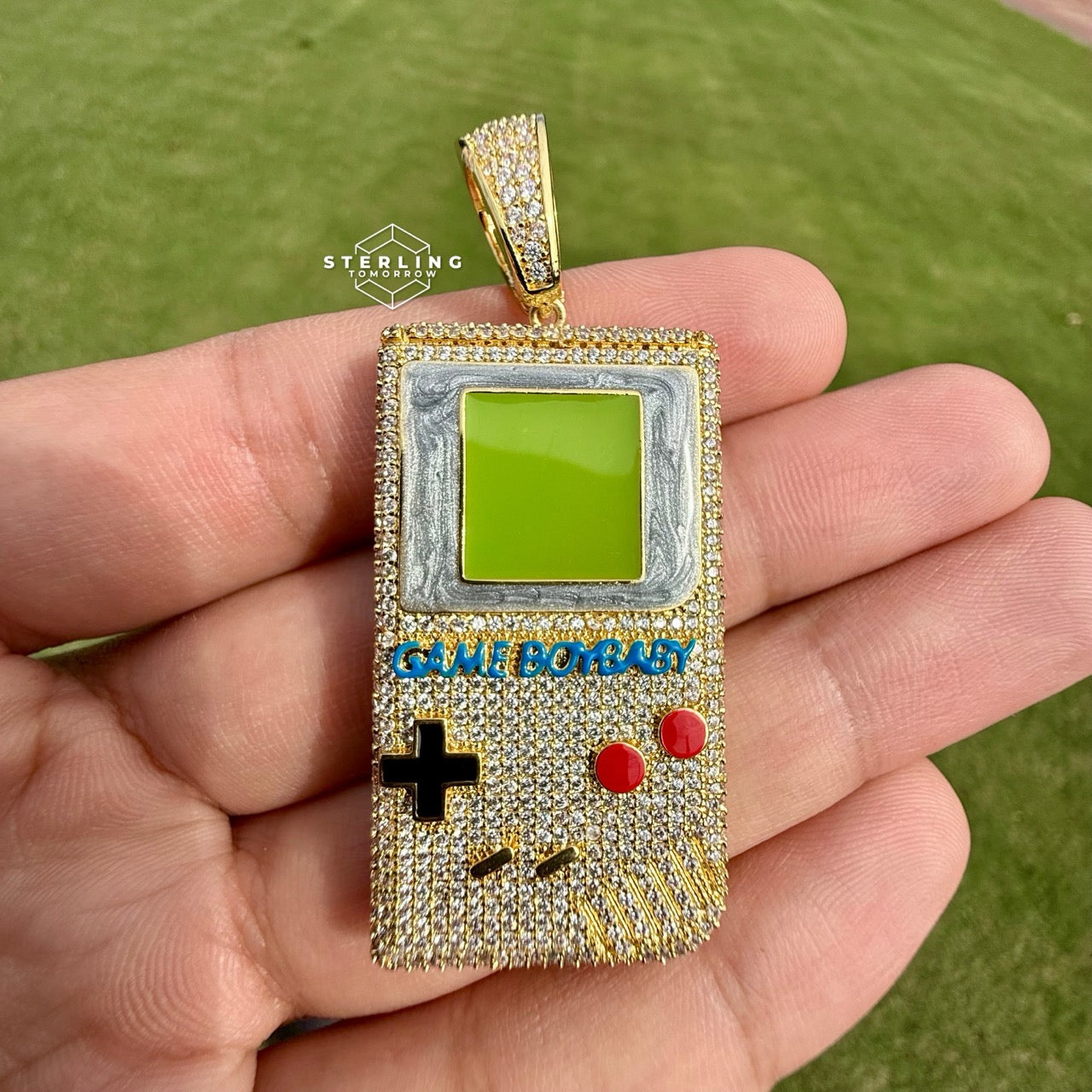 Retro Gaming Iced Out Pendant