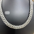 Moissanite Miami Cuban Prong Chain 10mm 22"