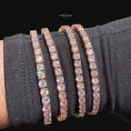 4mm Rose Gold CZ Tennis Bracelet