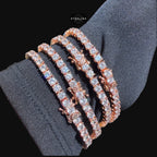 4mm Rose Gold CZ Tennis Bracelet
