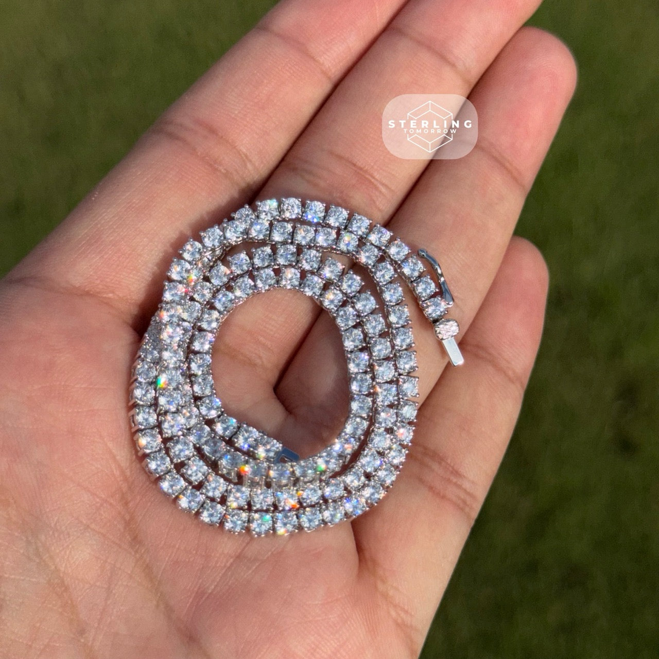 3mm Moissanite Tennis Chain