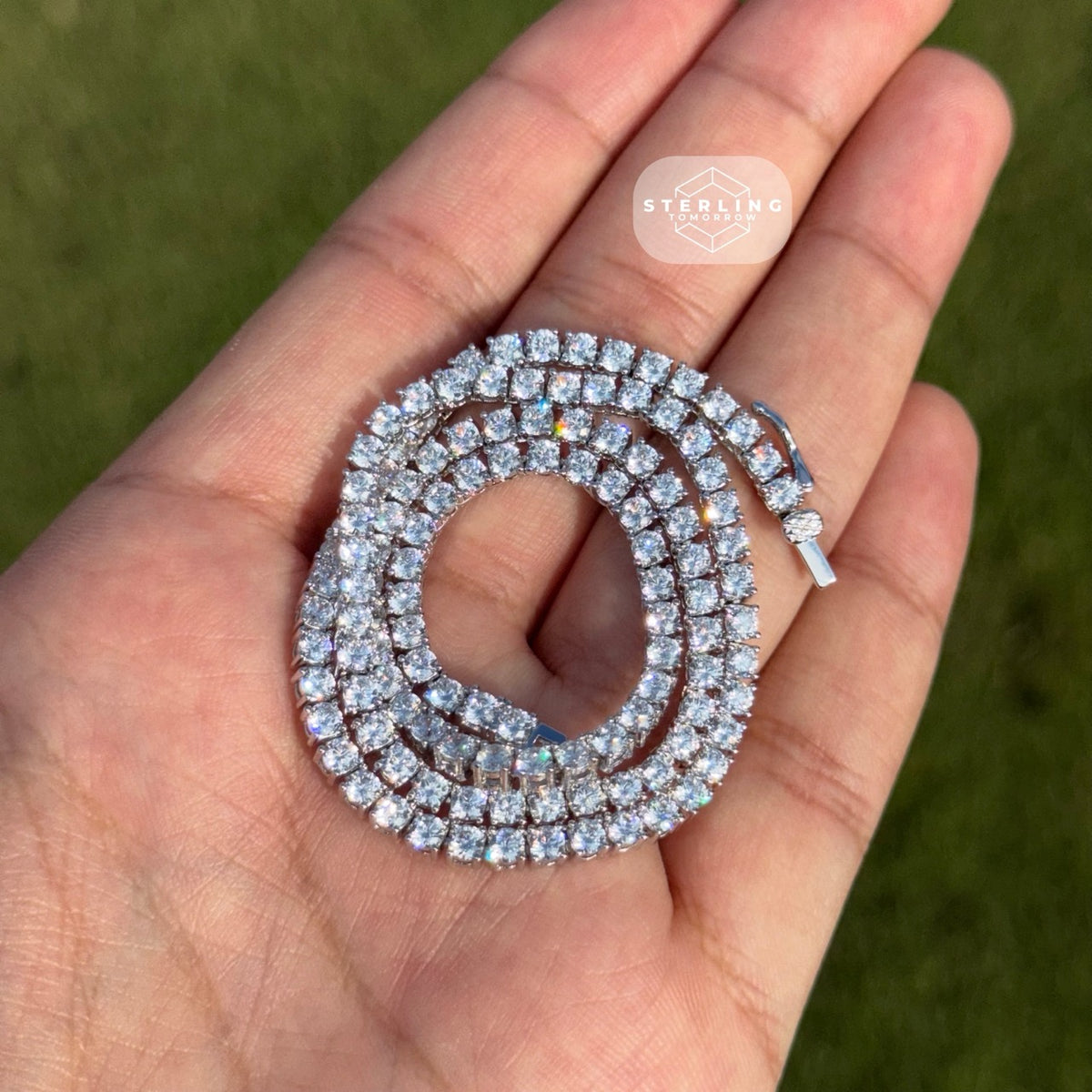 3mm Moissanite Tennis Chain