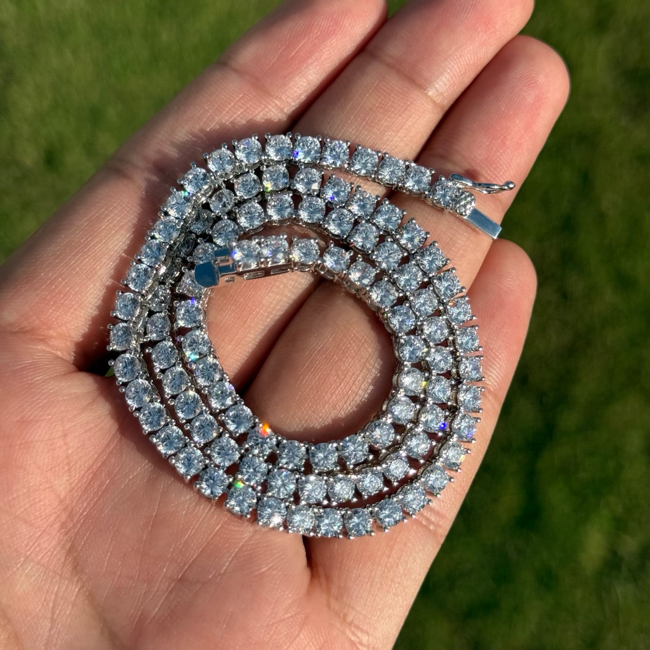 4mm Moissanite Tennis Chain