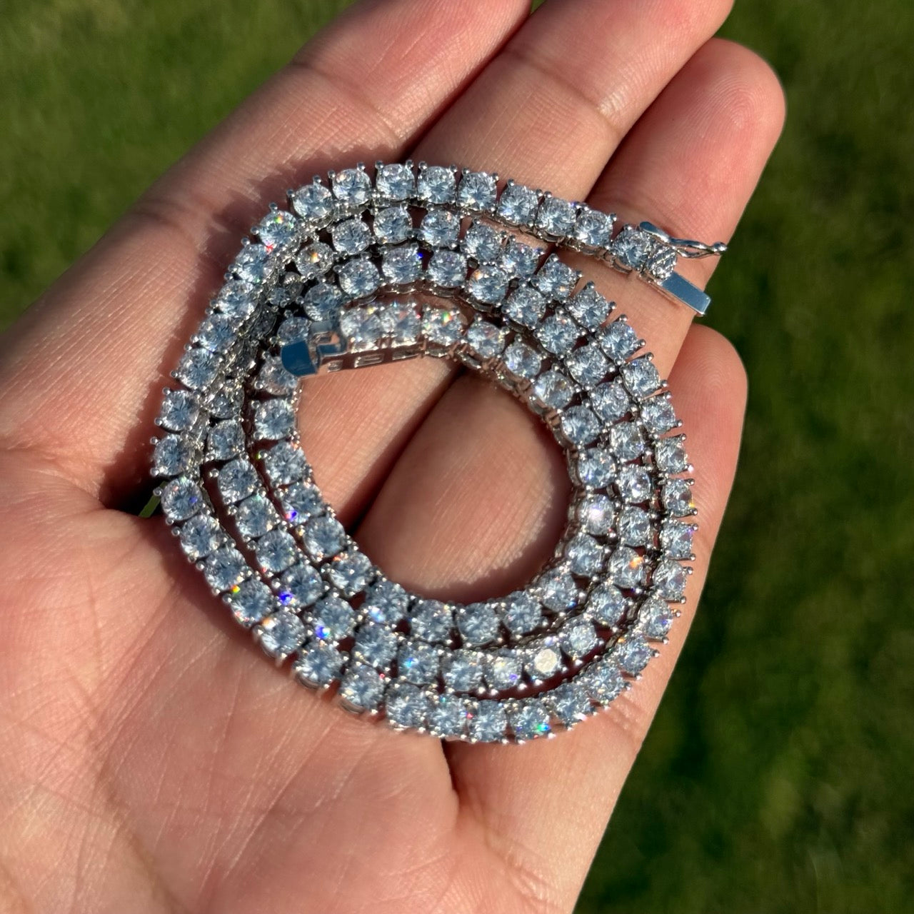 4mm Moissanite Tennis Chain