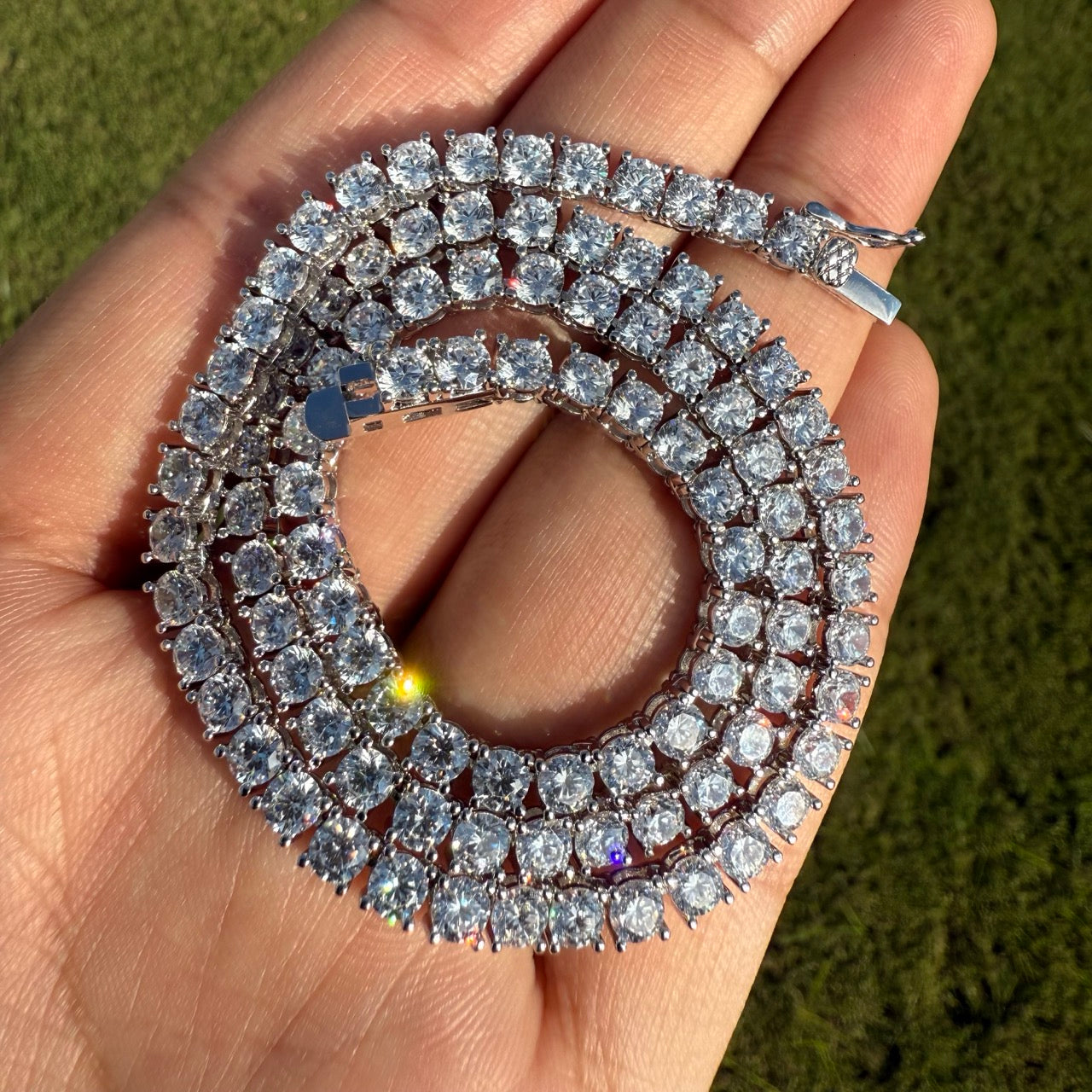 4mm Moissanite Tennis Chain
