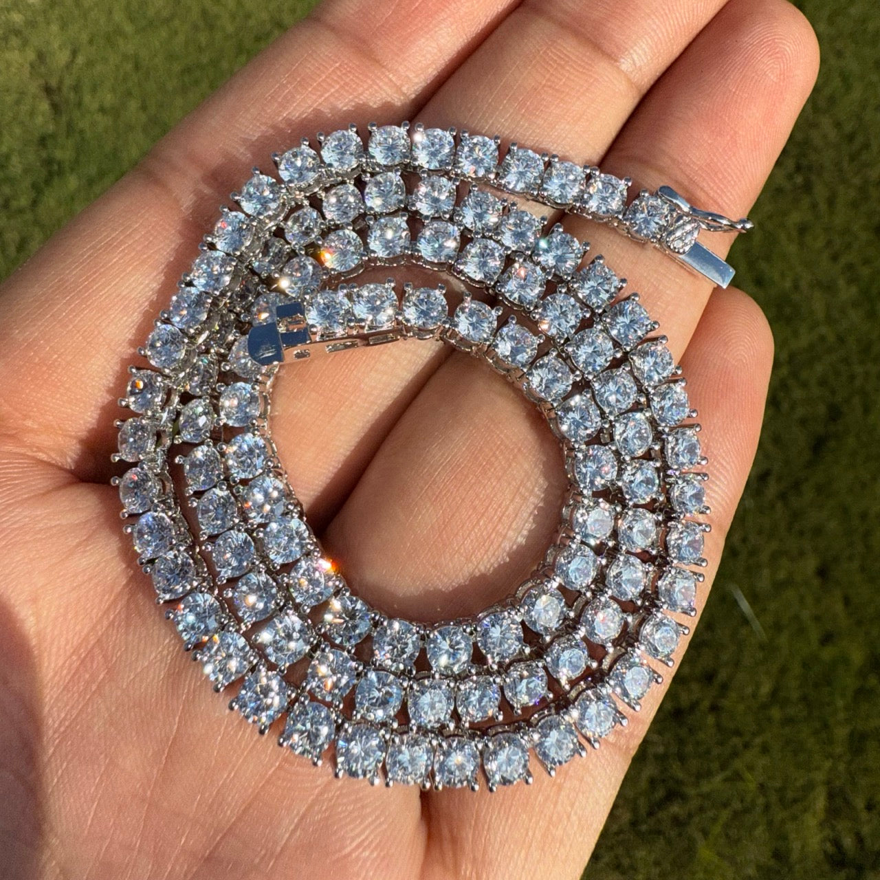 4mm Moissanite Tennis Chain