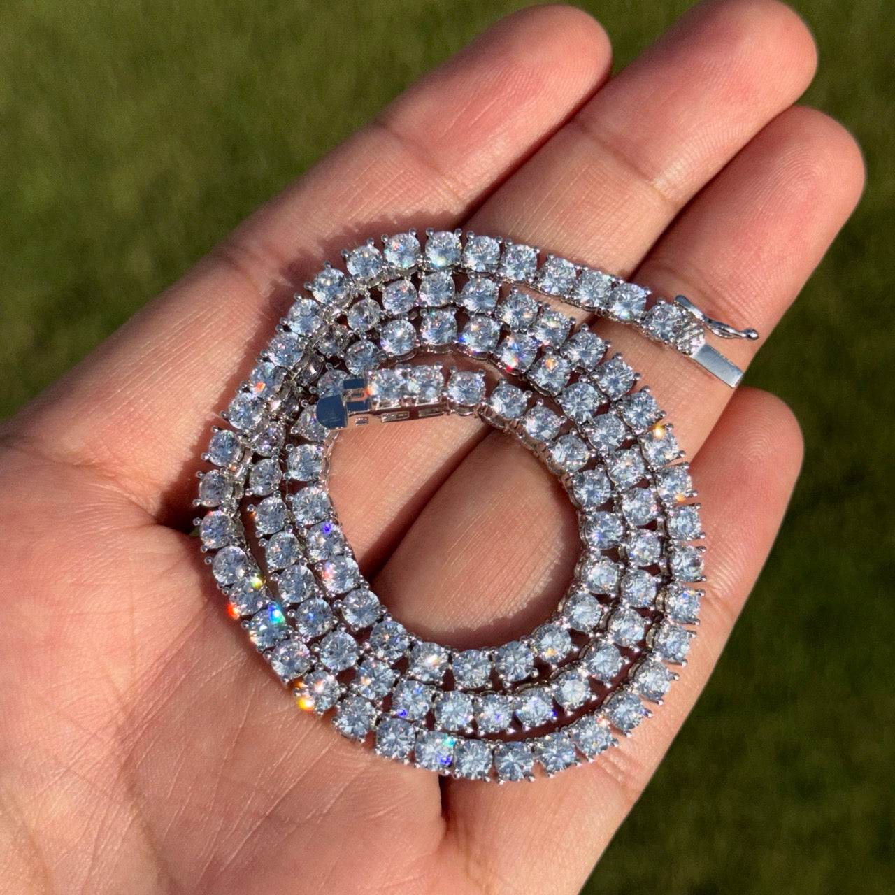 4mm Moissanite Tennis Chain
