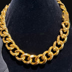 22mm 20" Steel Gold Miami Cuban Chain