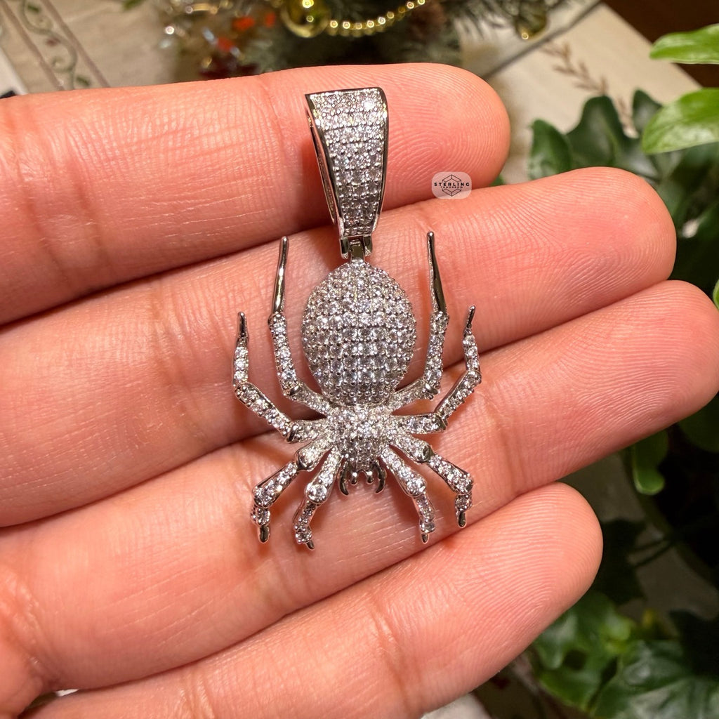 Iced Spider Pendant
