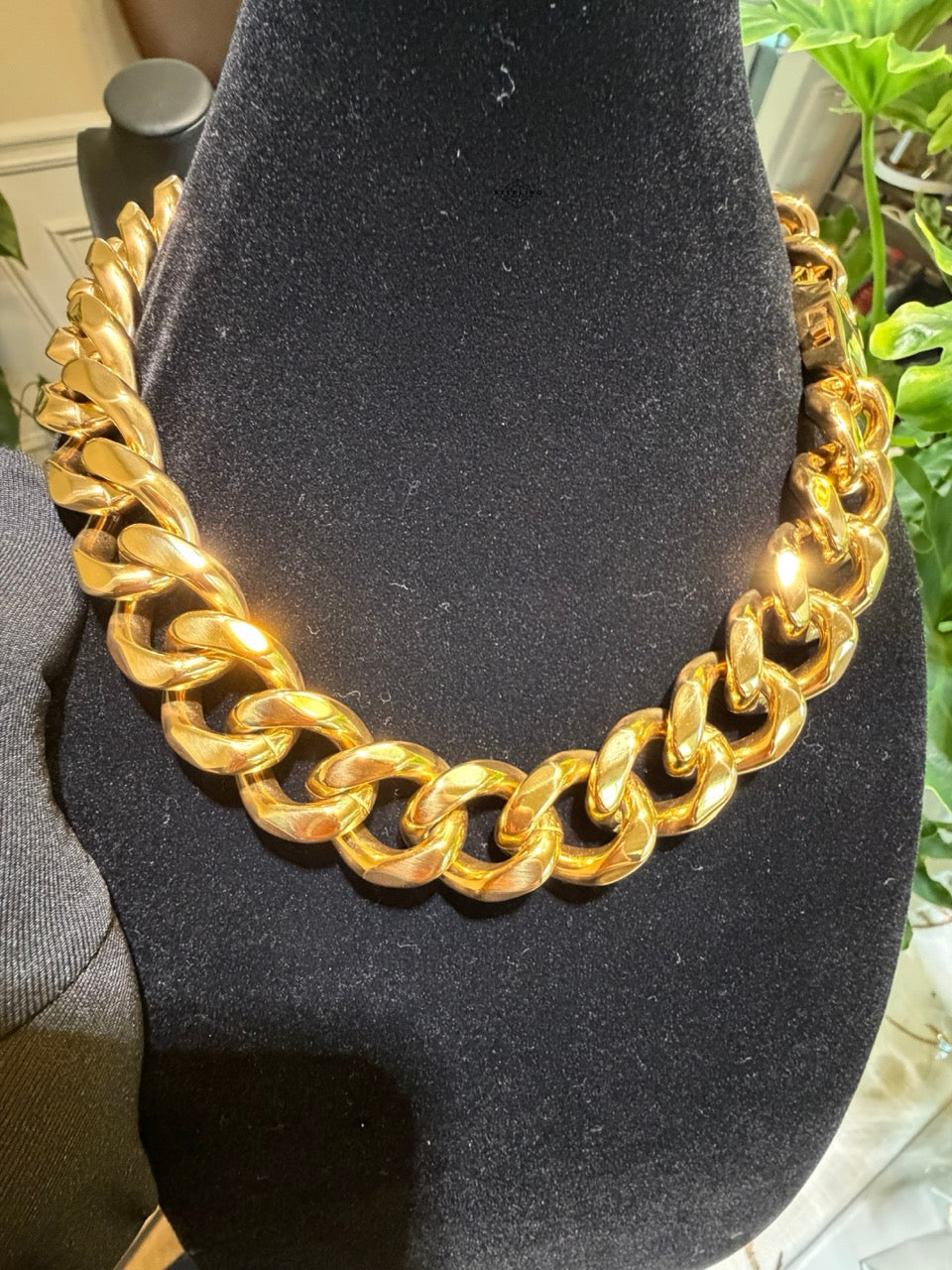 22mm 20" Steel Gold Miami Cuban Chain