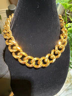 22mm 20" Steel Gold Miami Cuban Chain