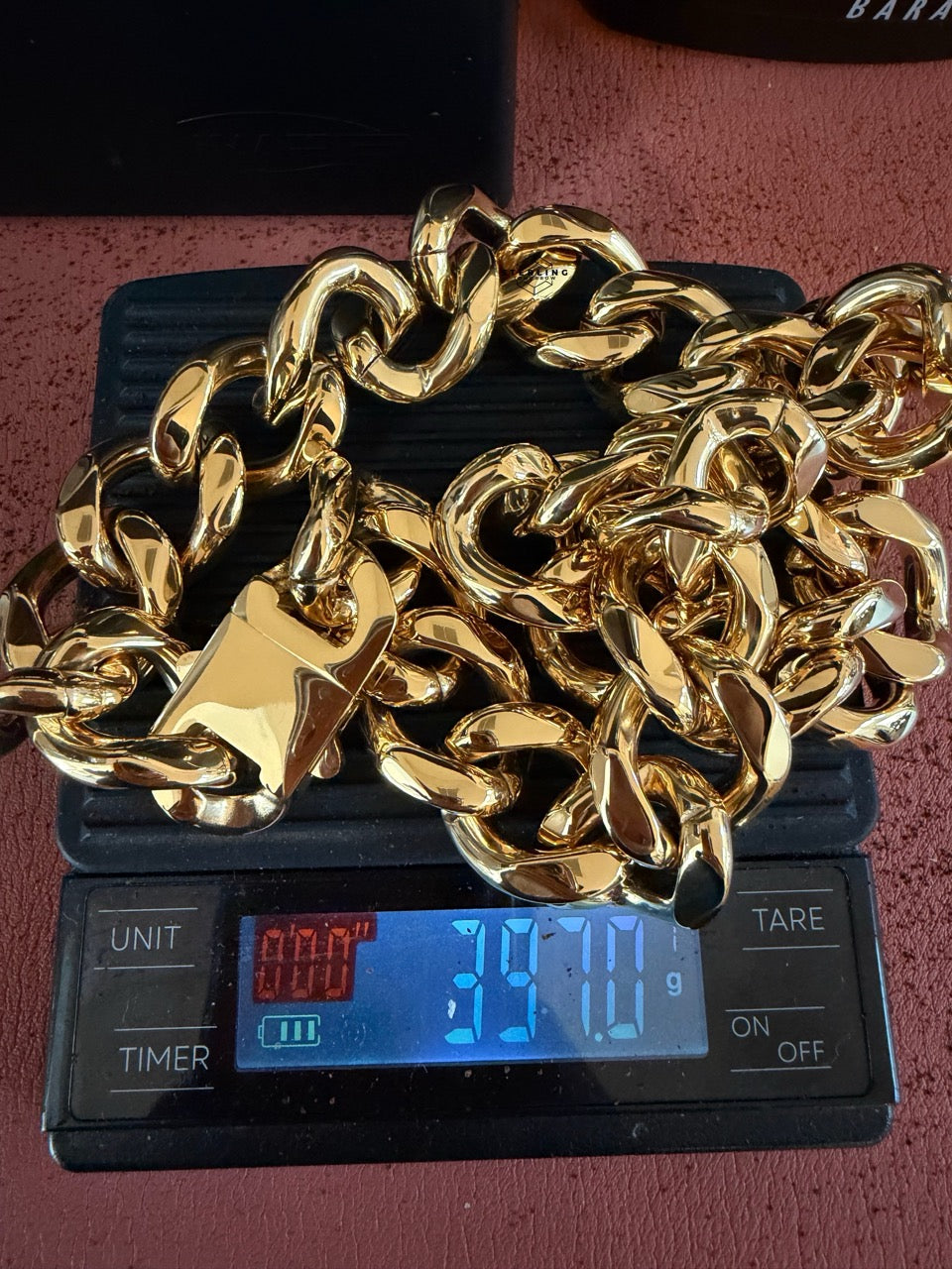 22mm 20" Steel Gold Miami Cuban Chain