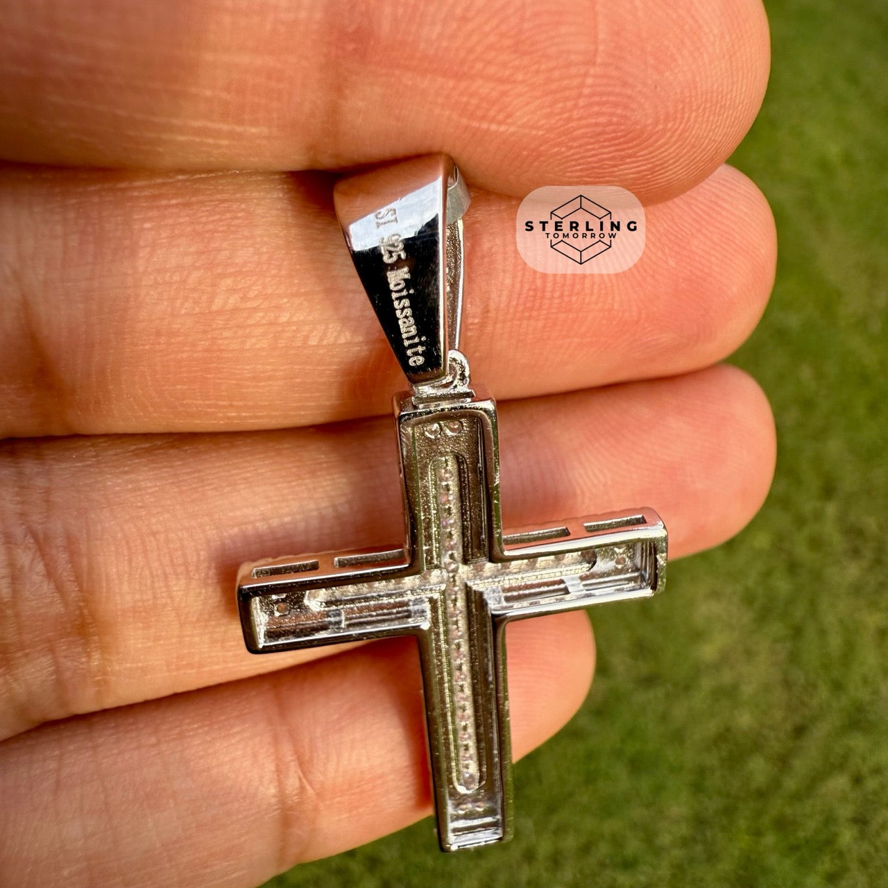 Moissanite 1.5" Iced Out Cross Pendant