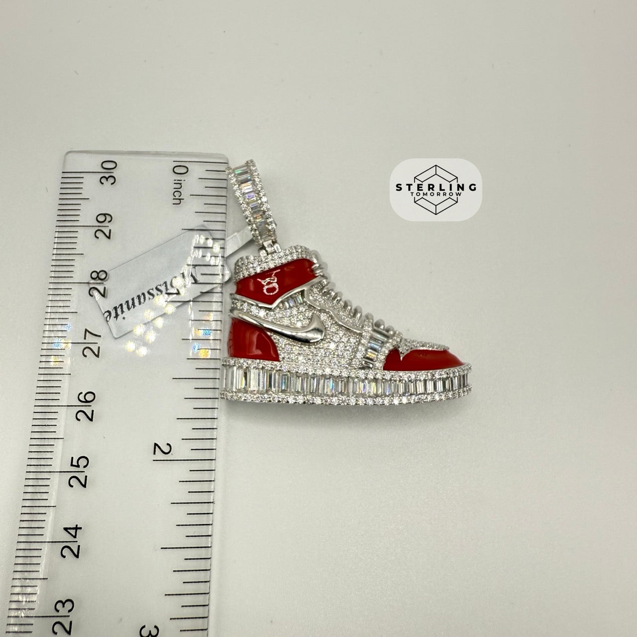 Moissanite Iced Out Sneaker Pendant