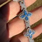 Moissanite Marquis Star Bracelet 17mm 8"