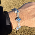 Moissanite Marquis Star Bracelet 17mm 8"