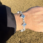 Moissanite Marquis Star Bracelet 17mm 8"