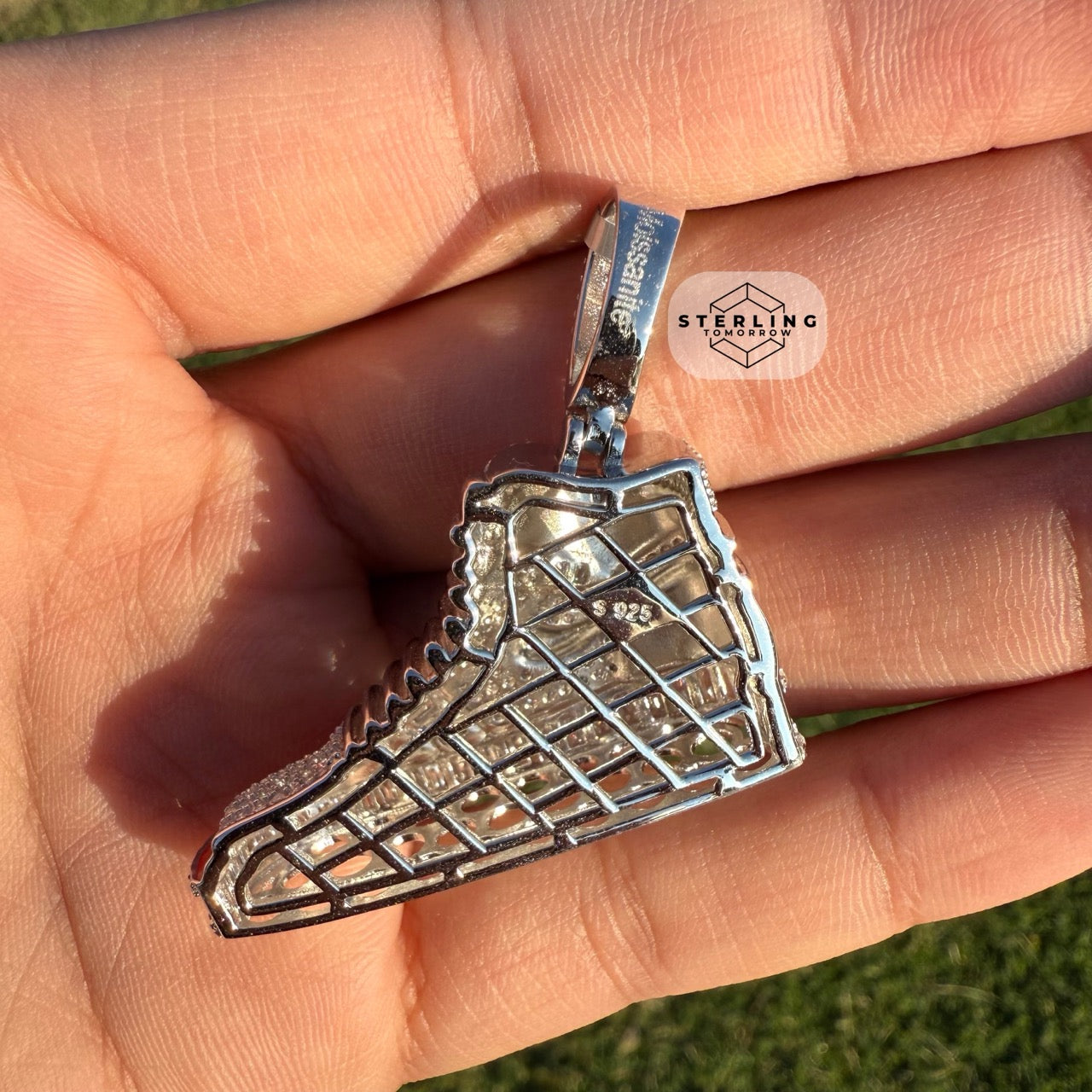 Moissanite Iced Out Sneaker Pendant