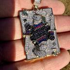 Joker Card Iced Out Pendant