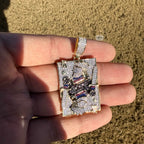 Joker Card Iced Out Pendant