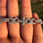 Moissanite Cross Infinity Bracelet