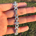 Moissanite Cross Infinity Bracelet