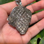 14K Gold Plated Clown Face Pendant Iced Out CZ Diamonds + Free Rope Chain