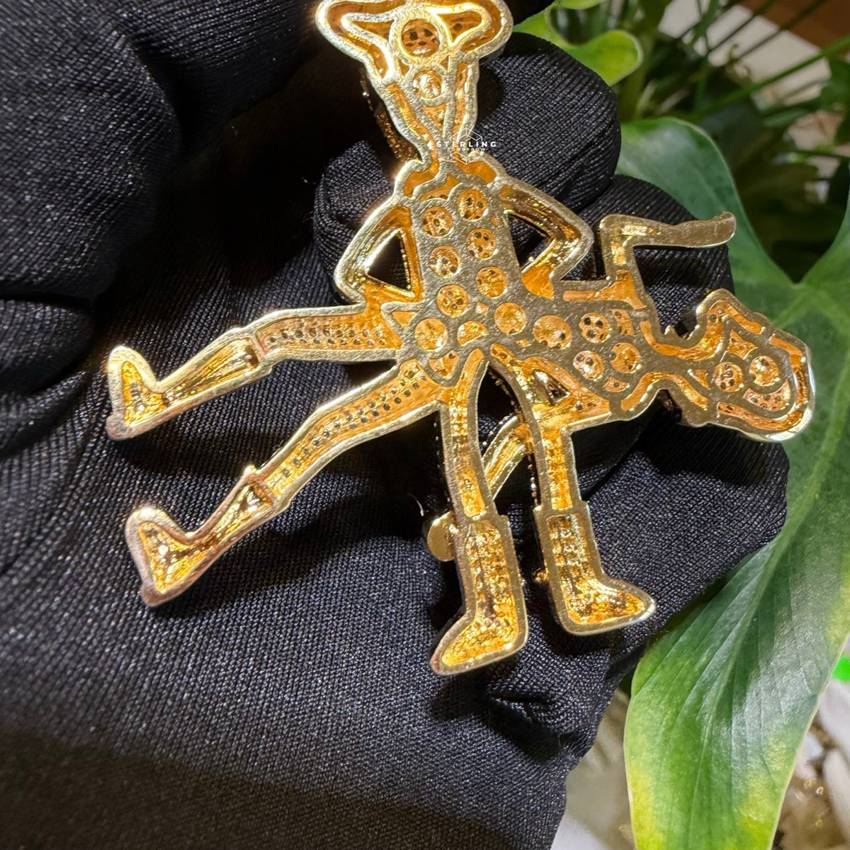 Iced Out Two Character Pendant