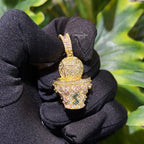 Basketball & Money Iced Out Bling Hip Hop Pendant