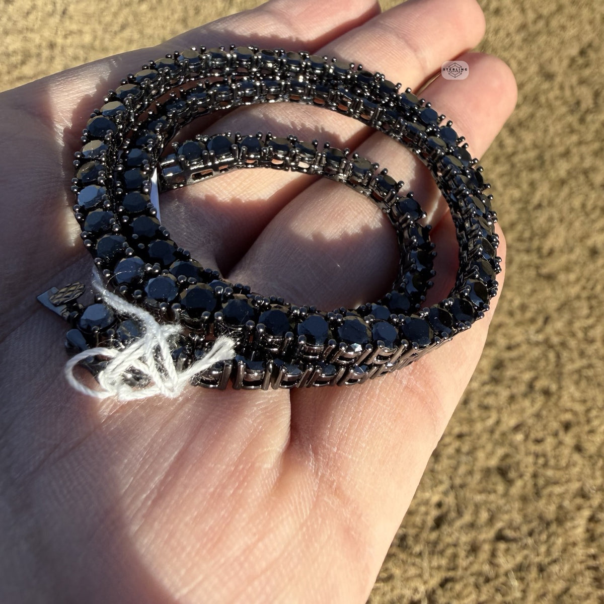4mm Black Iced CZ Tennis Chain