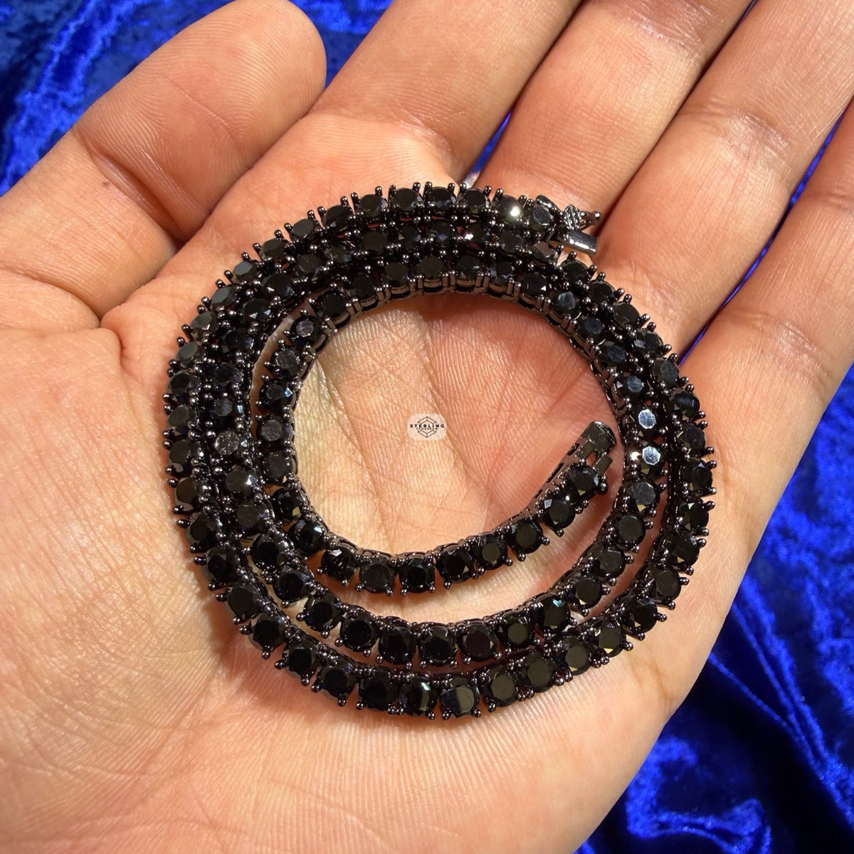 4mm Black Iced CZ Tennis Chain