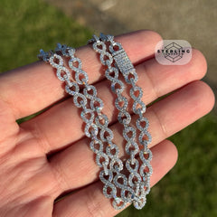 Moissanite Infinity Link 6mm 22" Necklace