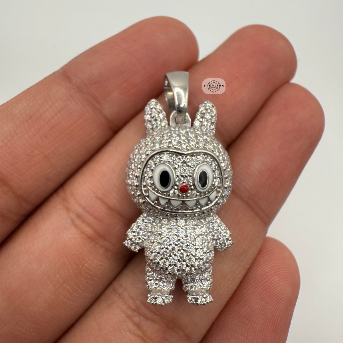 Monster Bunny Iced Out Pendant