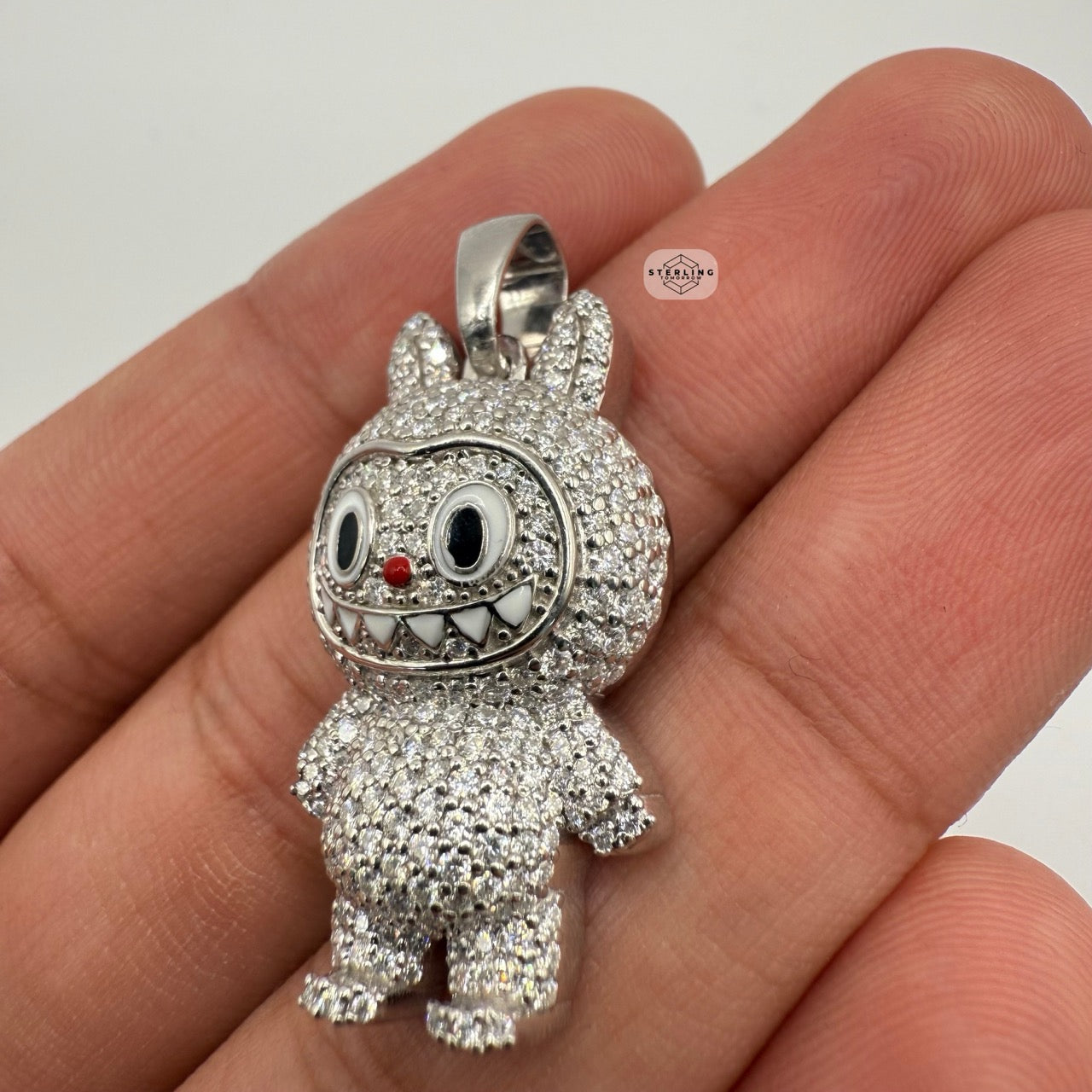 Monster Bunny Iced Out Pendant
