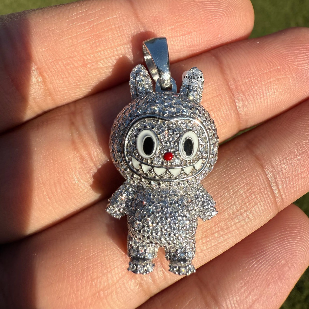 Monster Bunny Iced Out Pendant