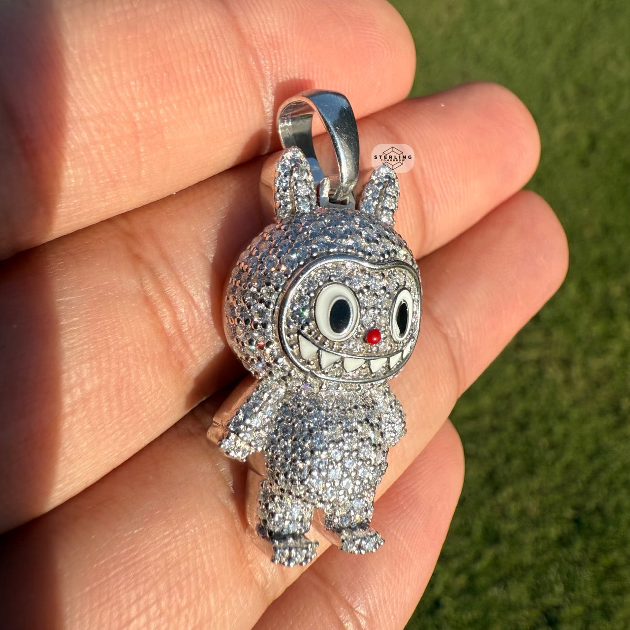 Monster Bunny Iced Out Pendant