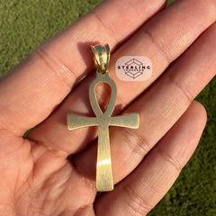 Gold Ankh Stainless Steel Pendant