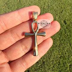 Gold Ankh Stainless Steel Pendant