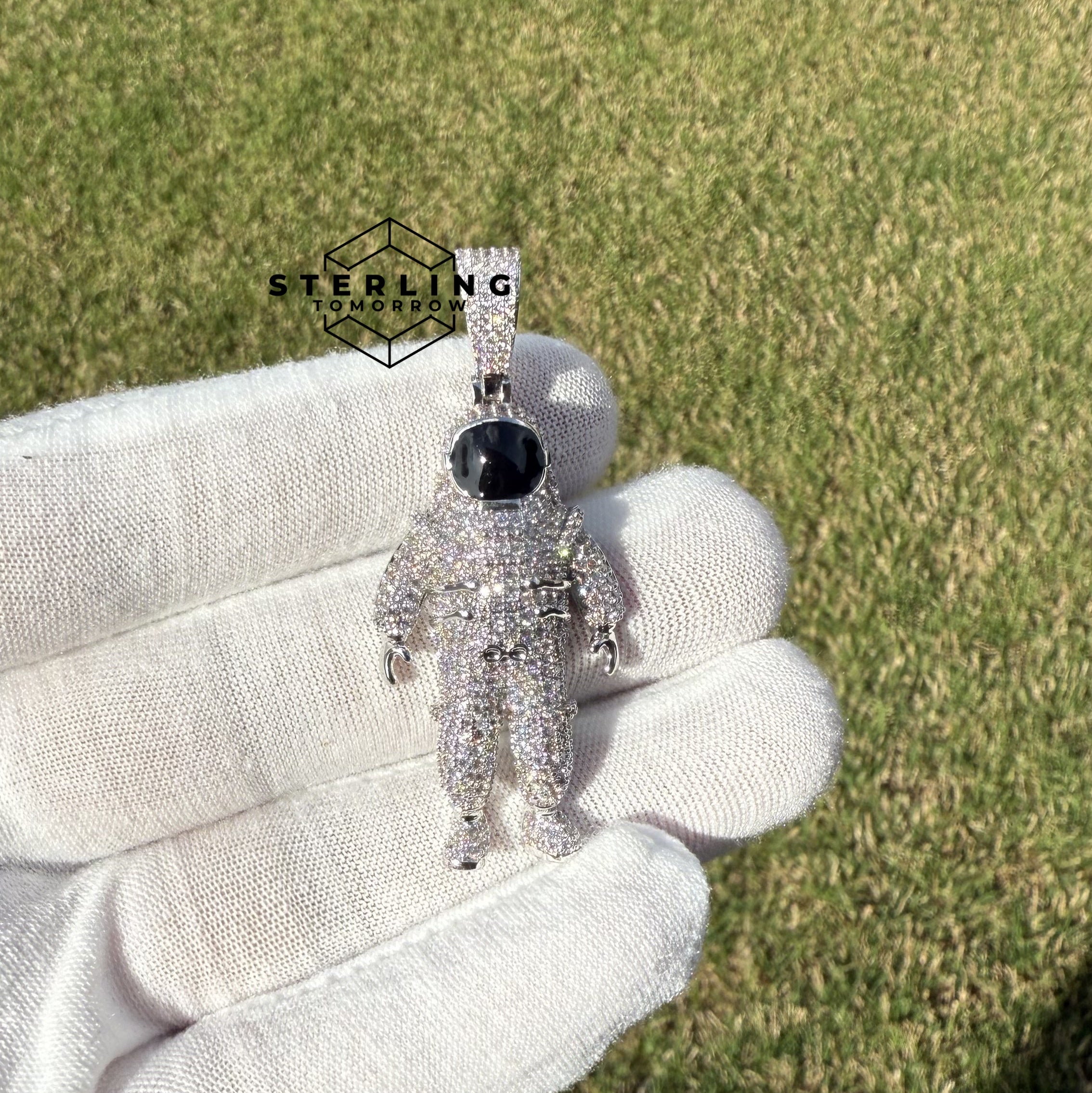 Astronaut Iced Out Pendant