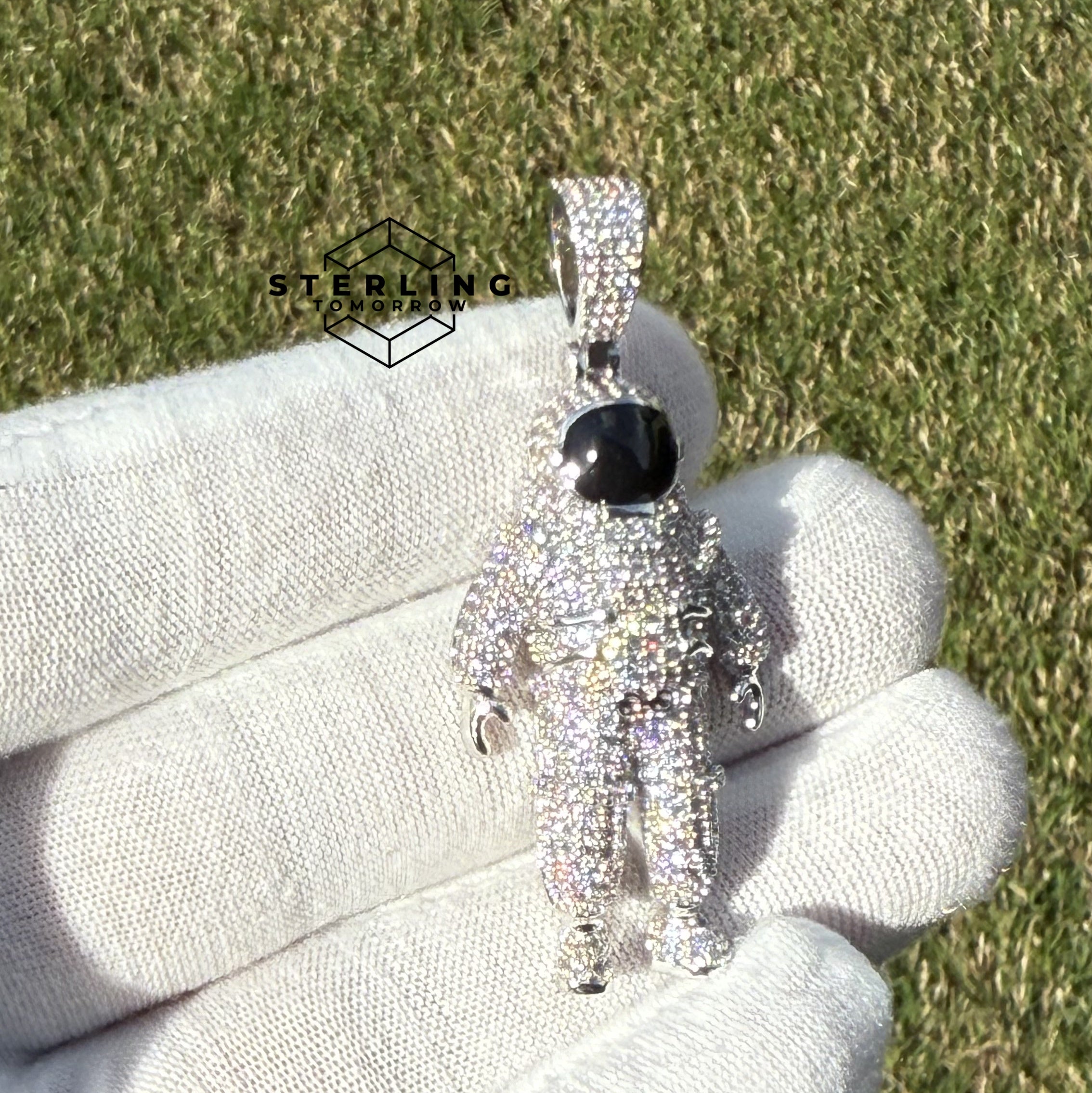 Astronaut Iced Out Pendant