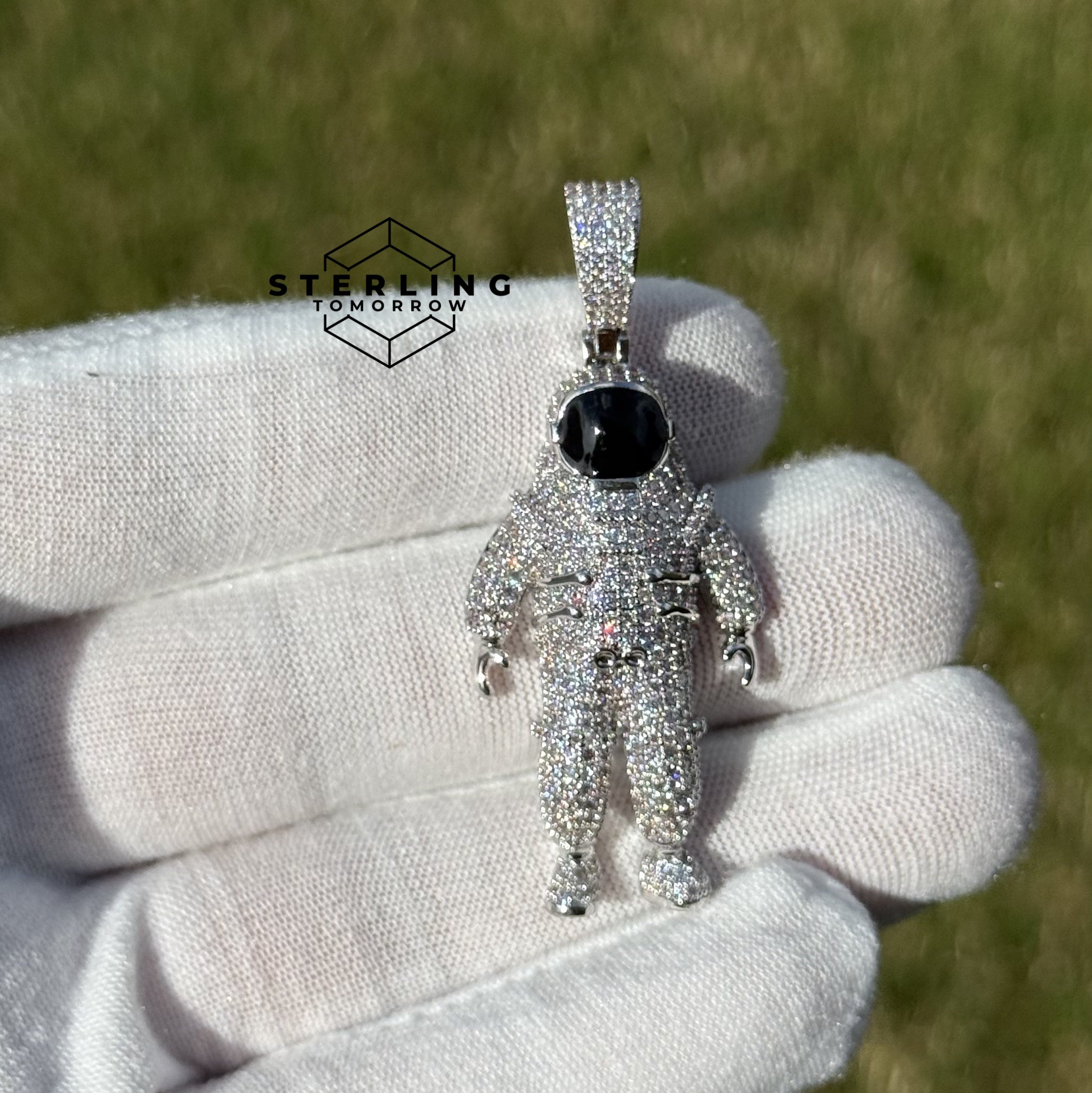 Astronaut Iced Out Pendant