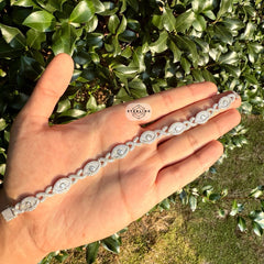 Moissanite Marquis Evil Eye Infinity Bracelet