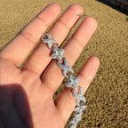 Marquis Star Infinity Bracelet - White - 925 Sterling Silver