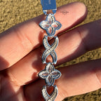 Marquis Star Infinity Bracelet - White - 925 Sterling Silver