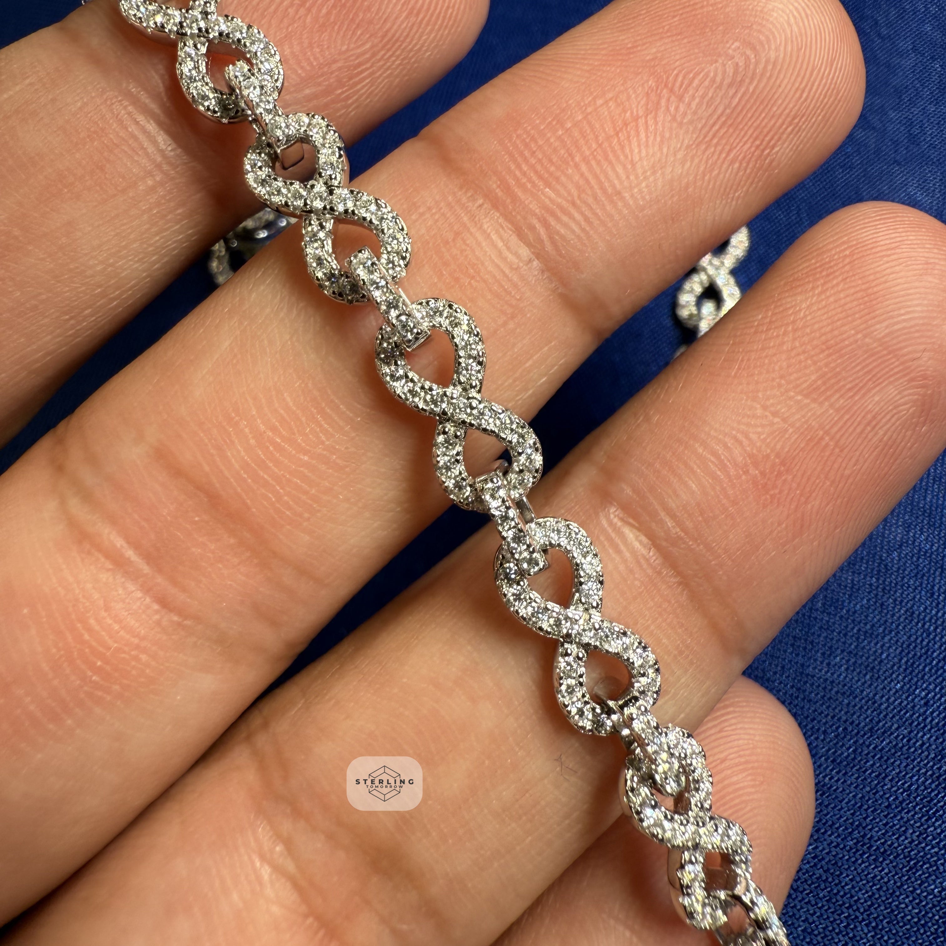 Infinity 6mm Moissanite Bracelet