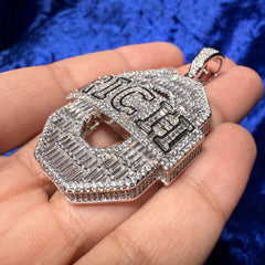 0 RICH Hip Hop Custom Pendant + Steel Rope Chain